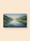 Tranquil River Valley Print — canvas