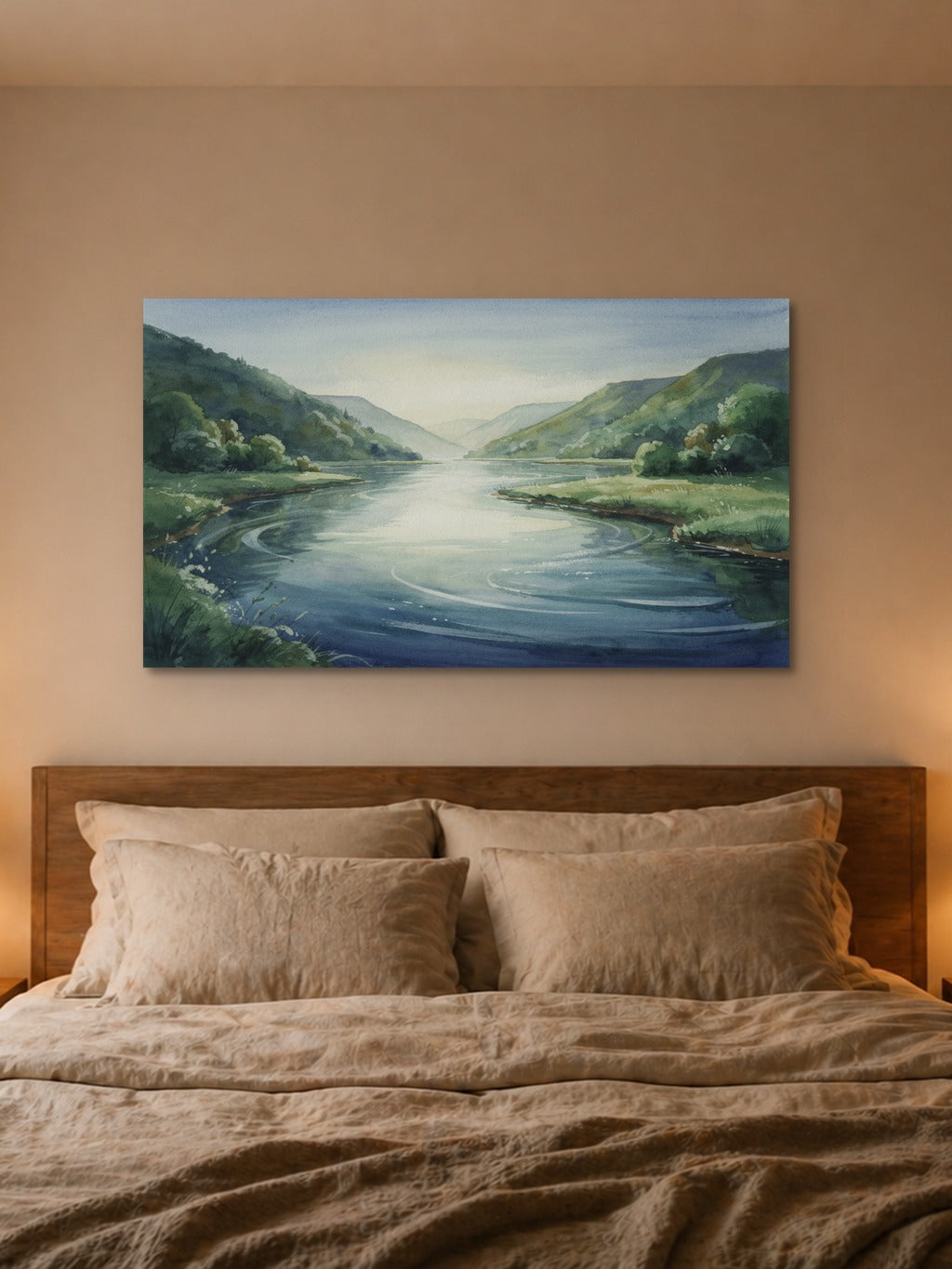 Tranquil River Valley Print — room 4