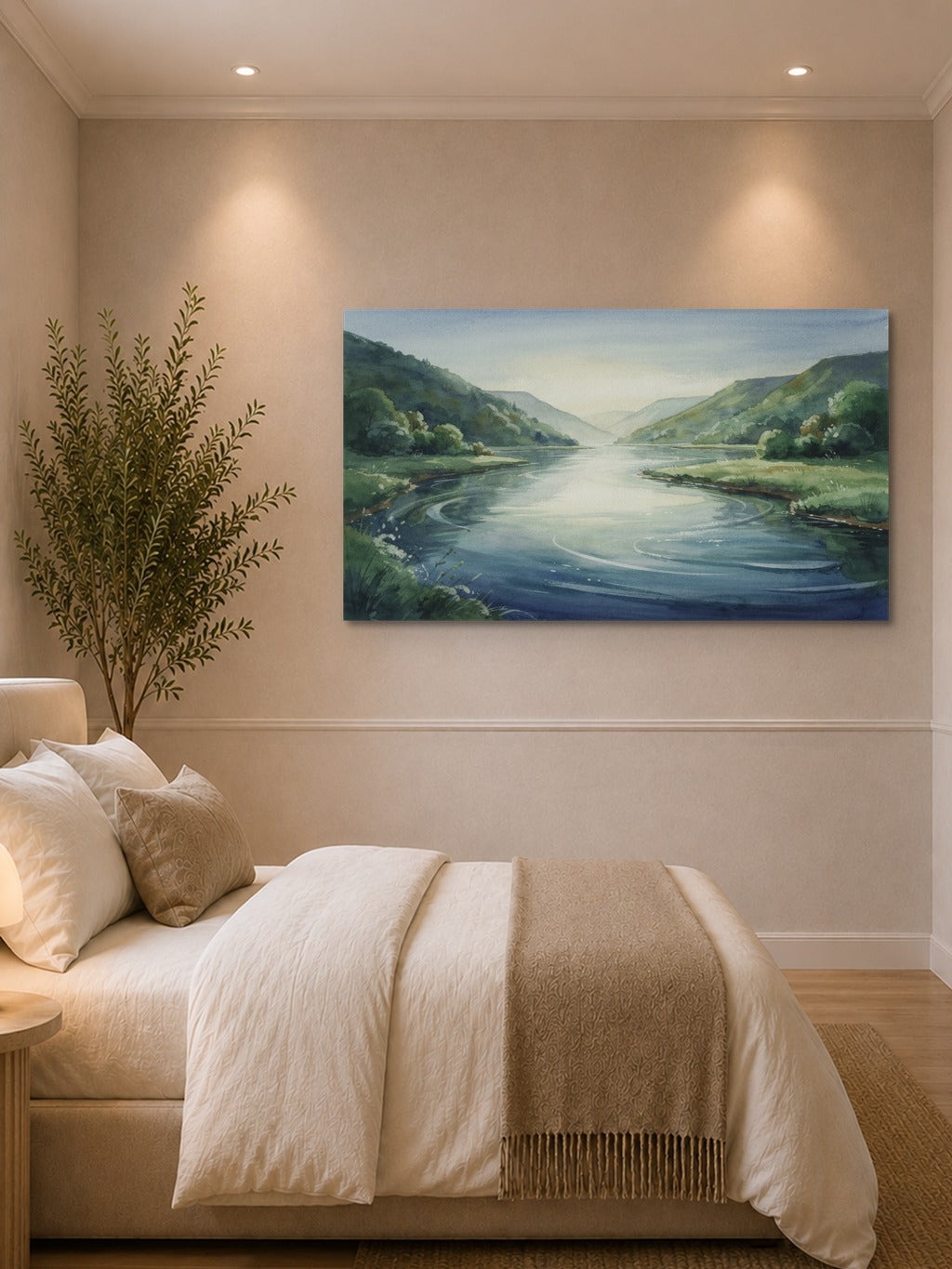 Tranquil River Valley Print — room 1