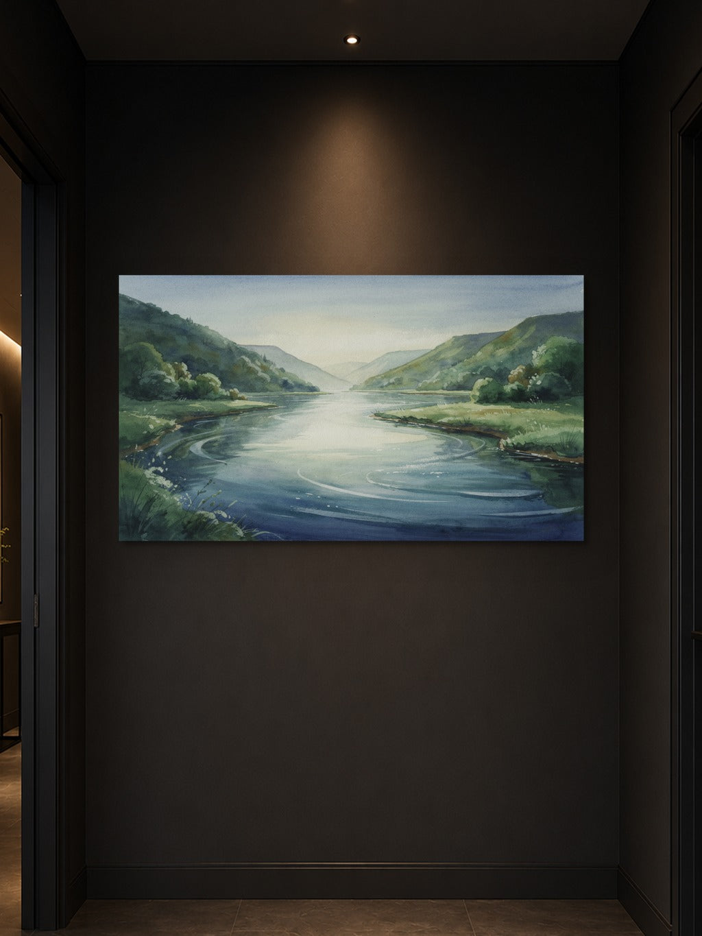Tranquil River Valley Print — room 3