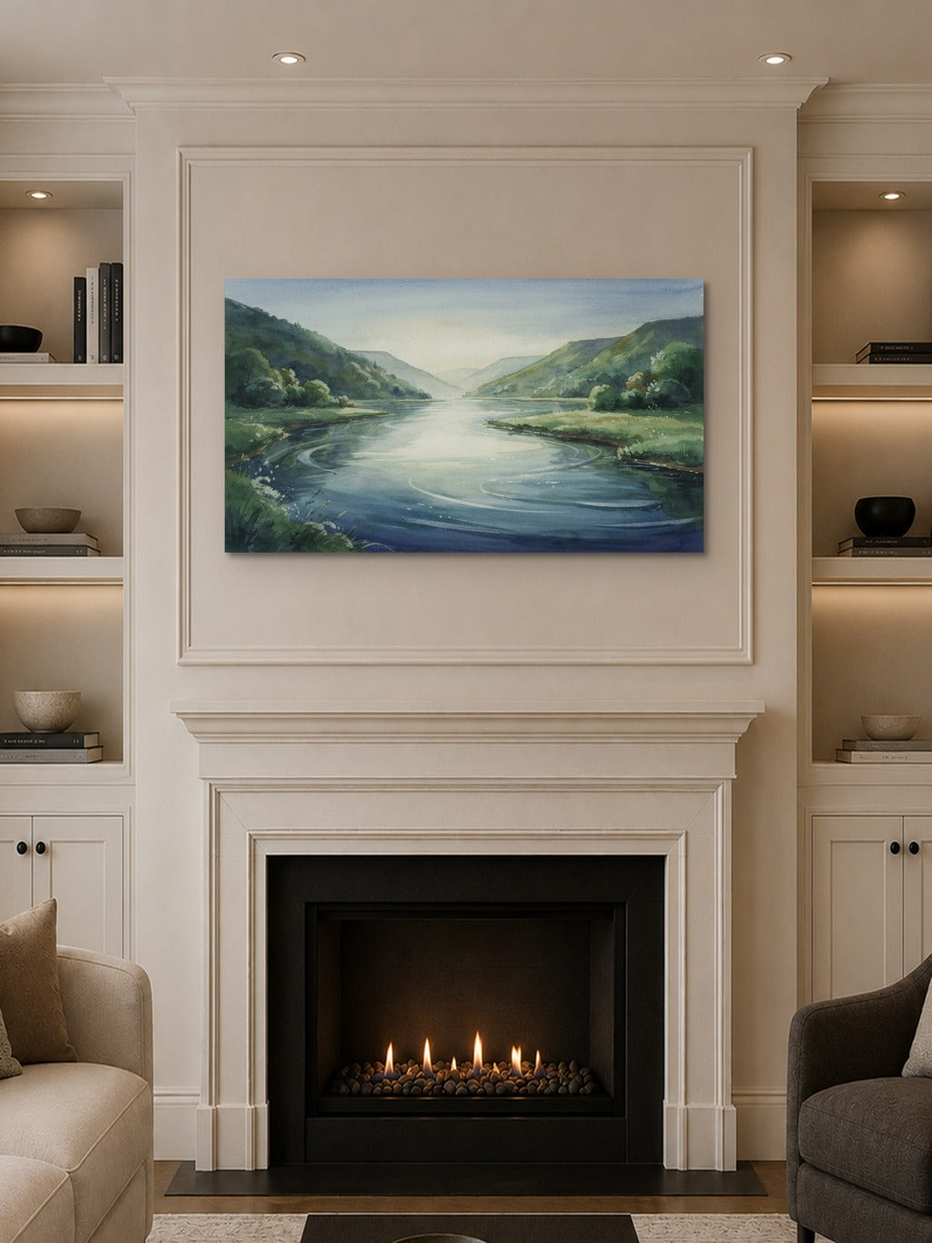 Tranquil River Valley Print — room 10