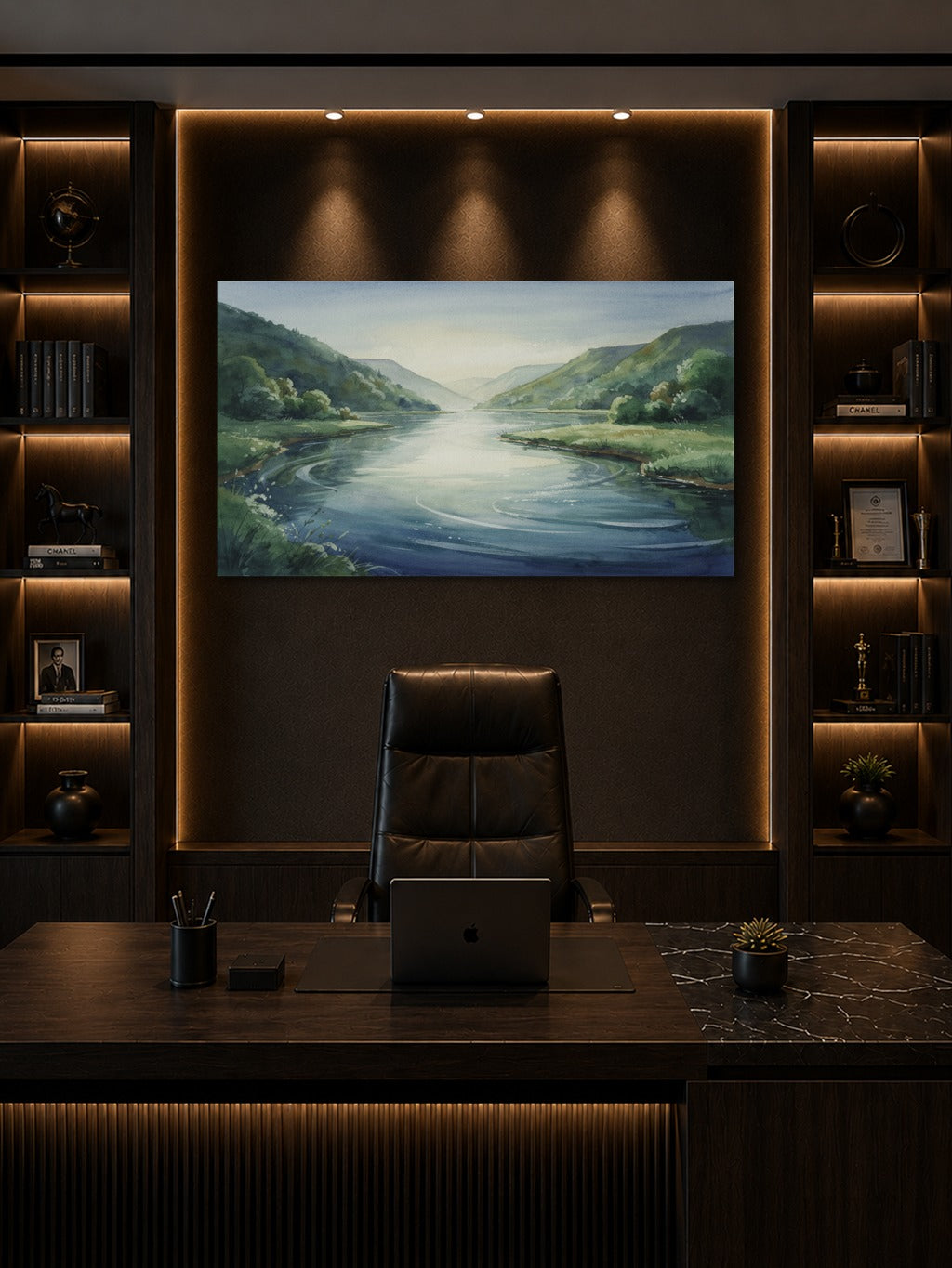 Tranquil River Valley Print — room 8