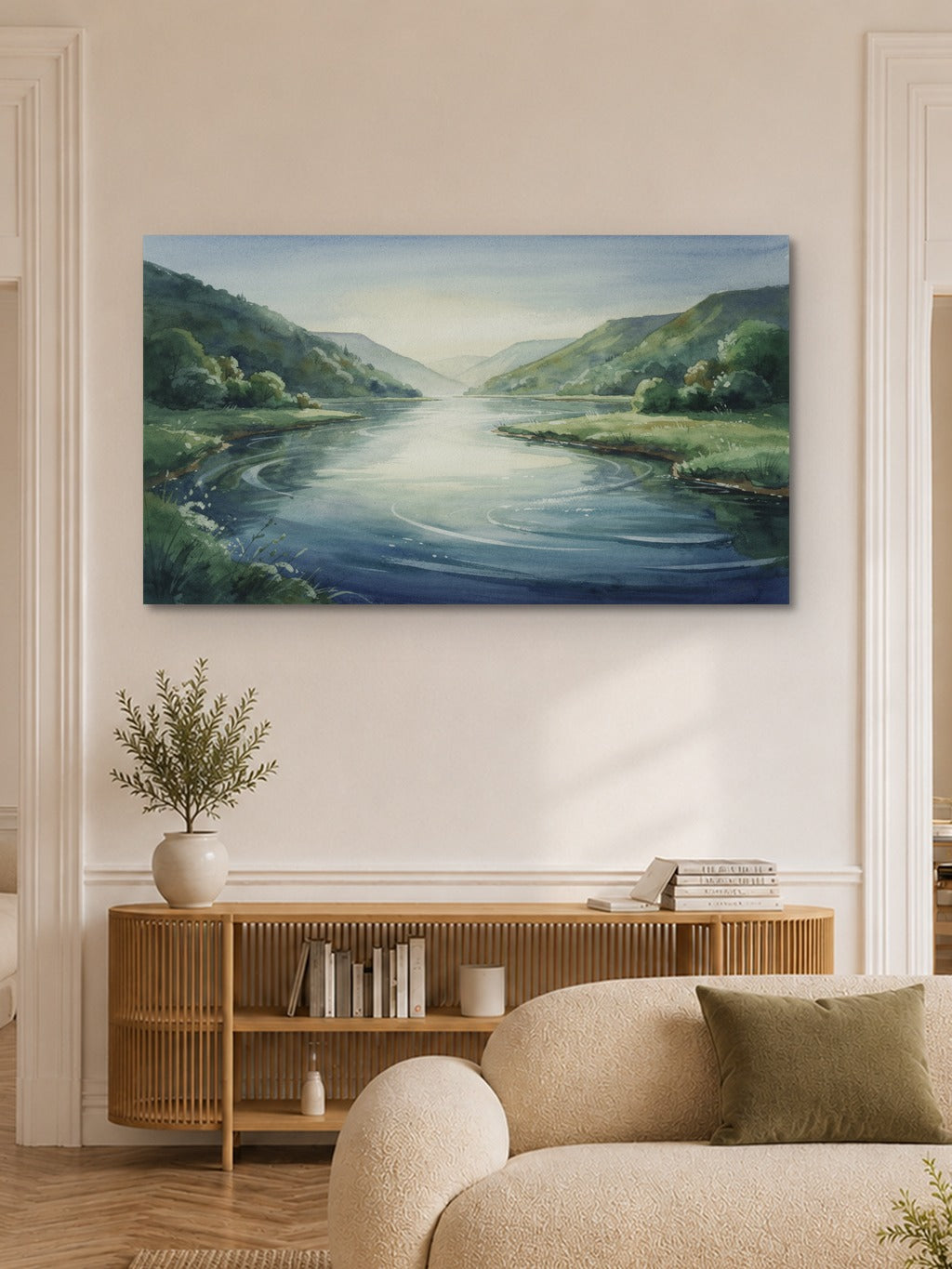 Tranquil River Valley Print — room 6