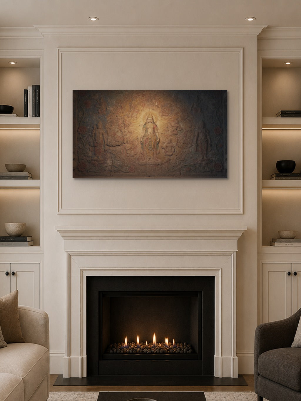 Sacred Temple Fresco Art — room 10