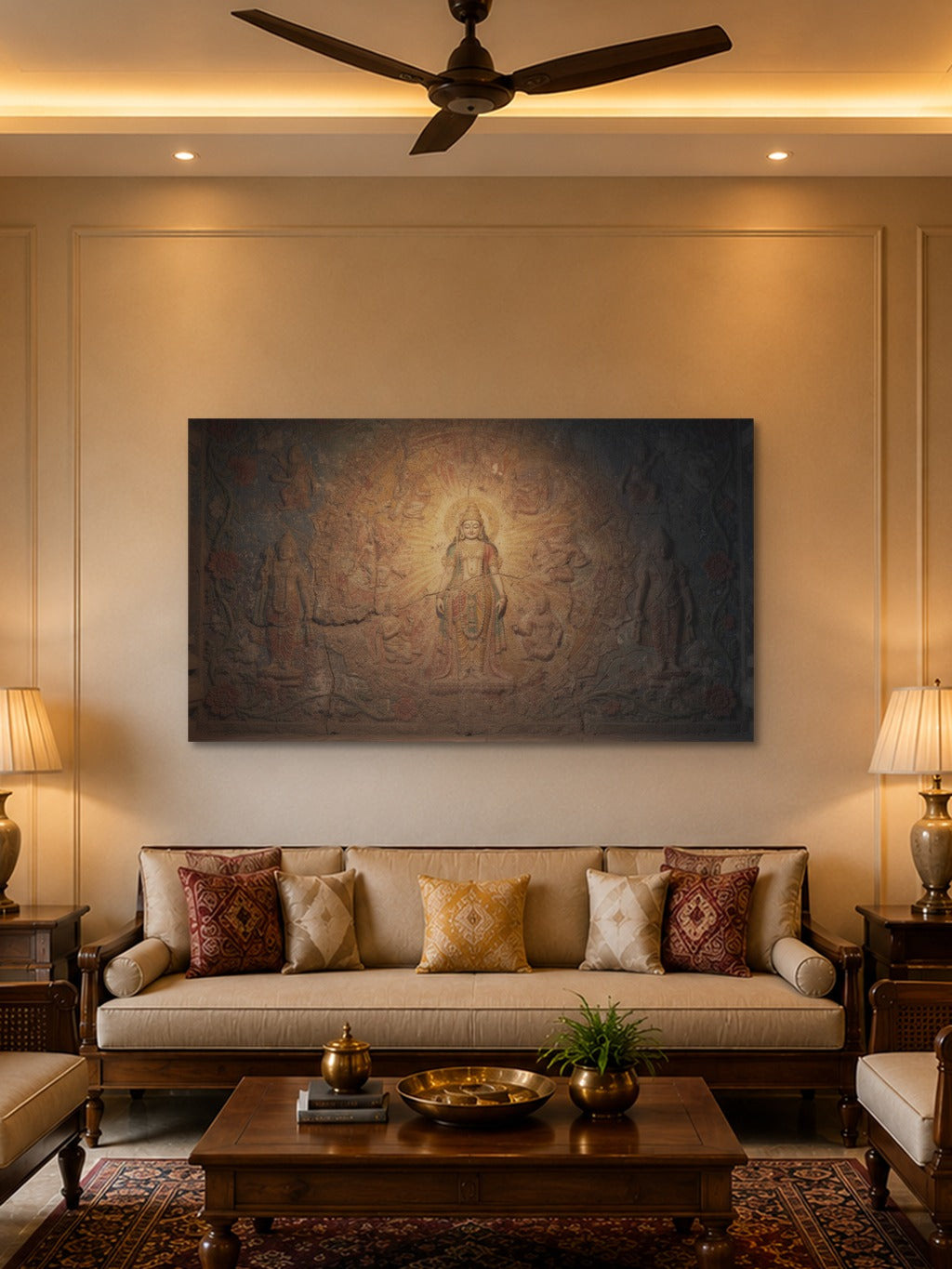 Sacred Temple Fresco Art — room 2