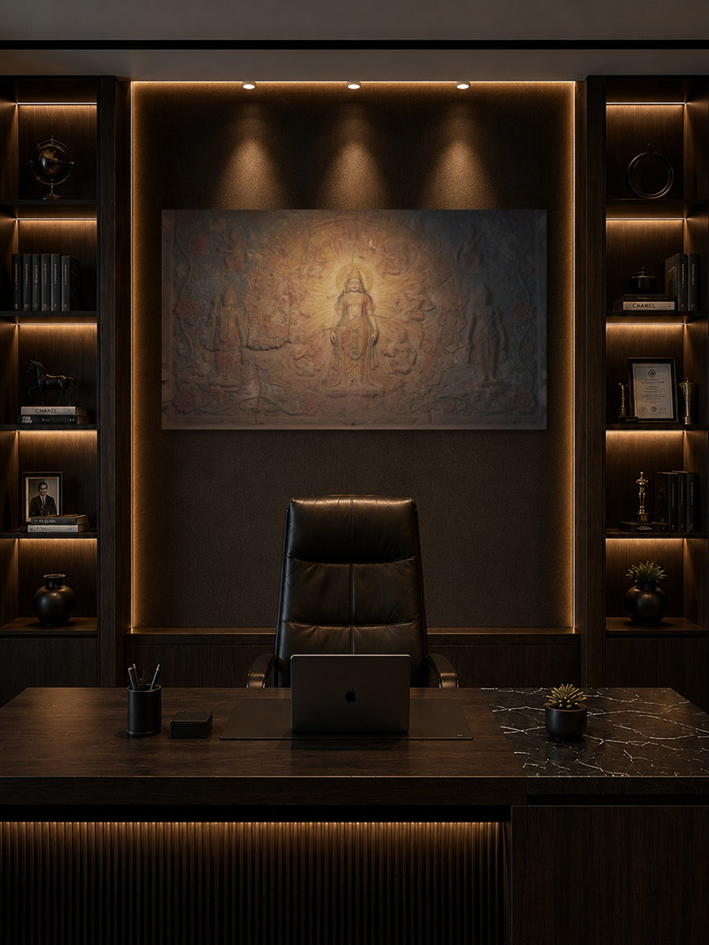 Sacred Temple Fresco Art — room 8