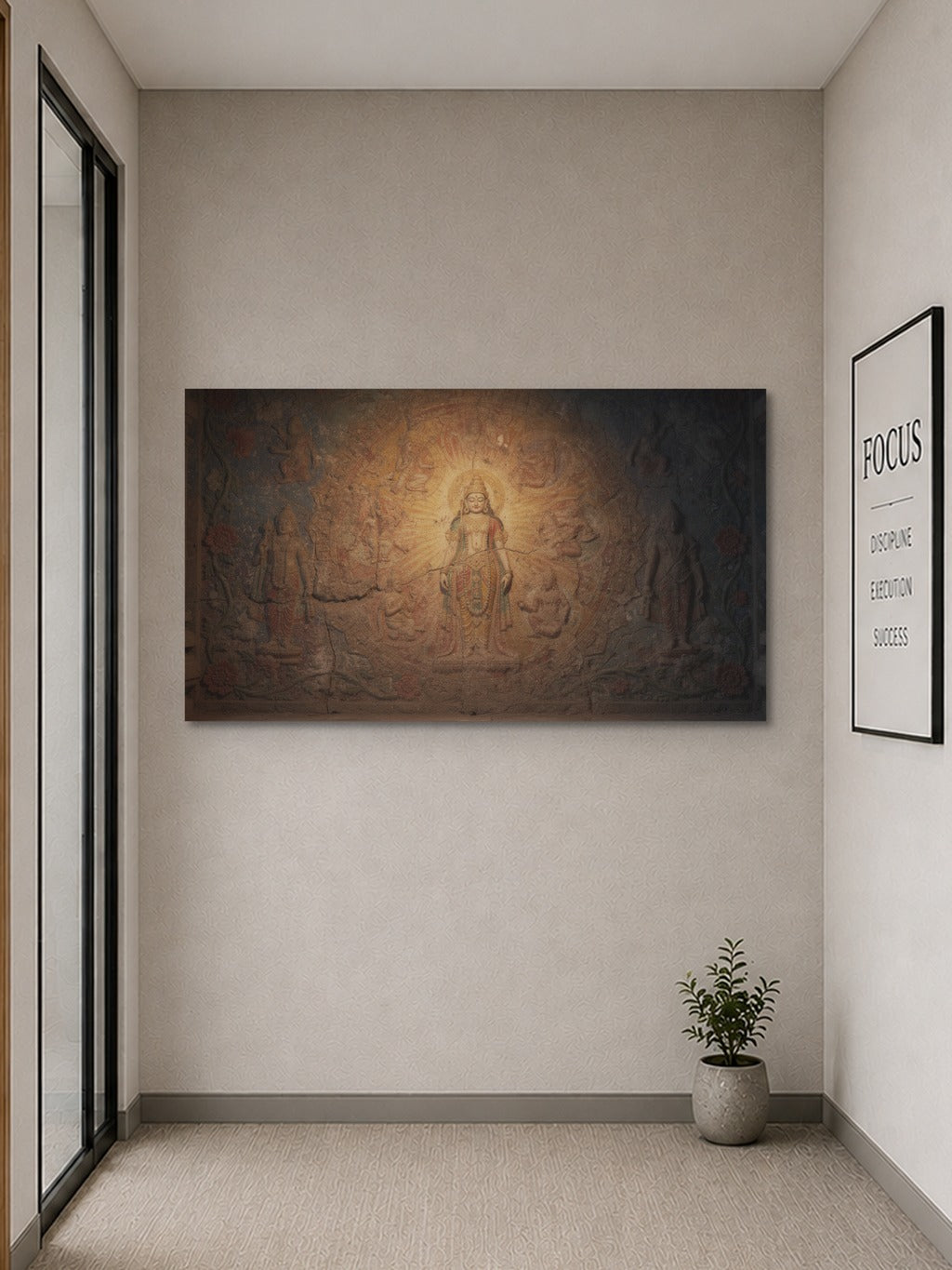 Sacred Temple Fresco Art — room 9