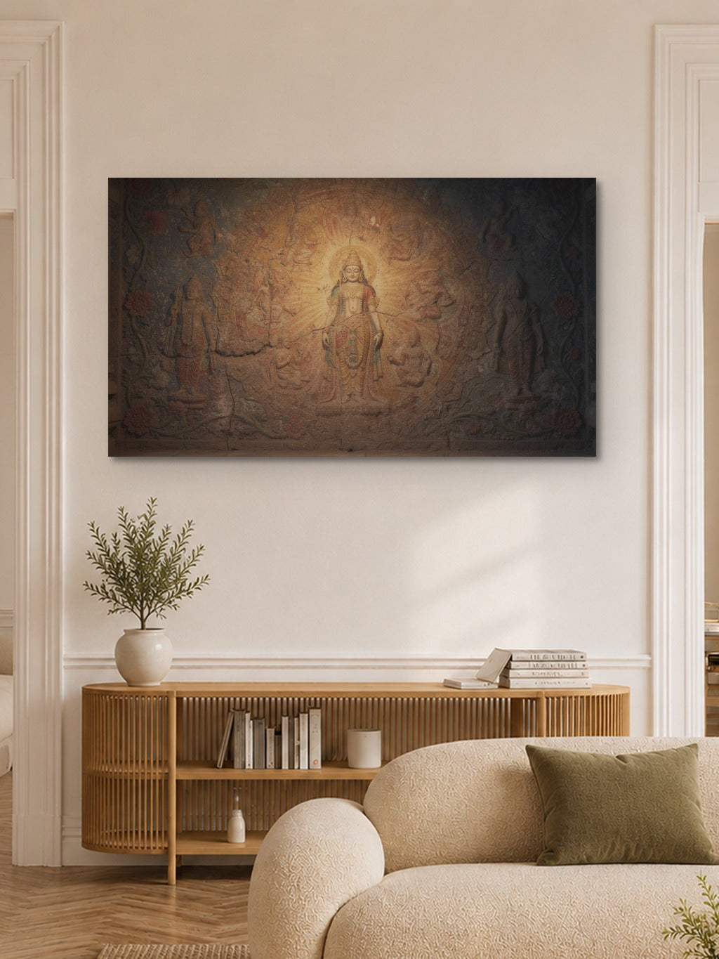 Sacred Temple Fresco Art — room 6