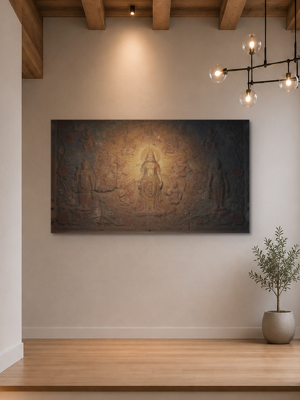 Sacred Temple Fresco Art — room 7