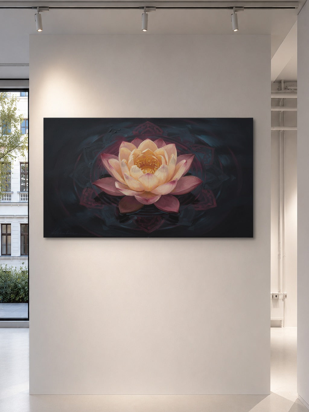 Radiant Lotus Bloom Art Print — room 5