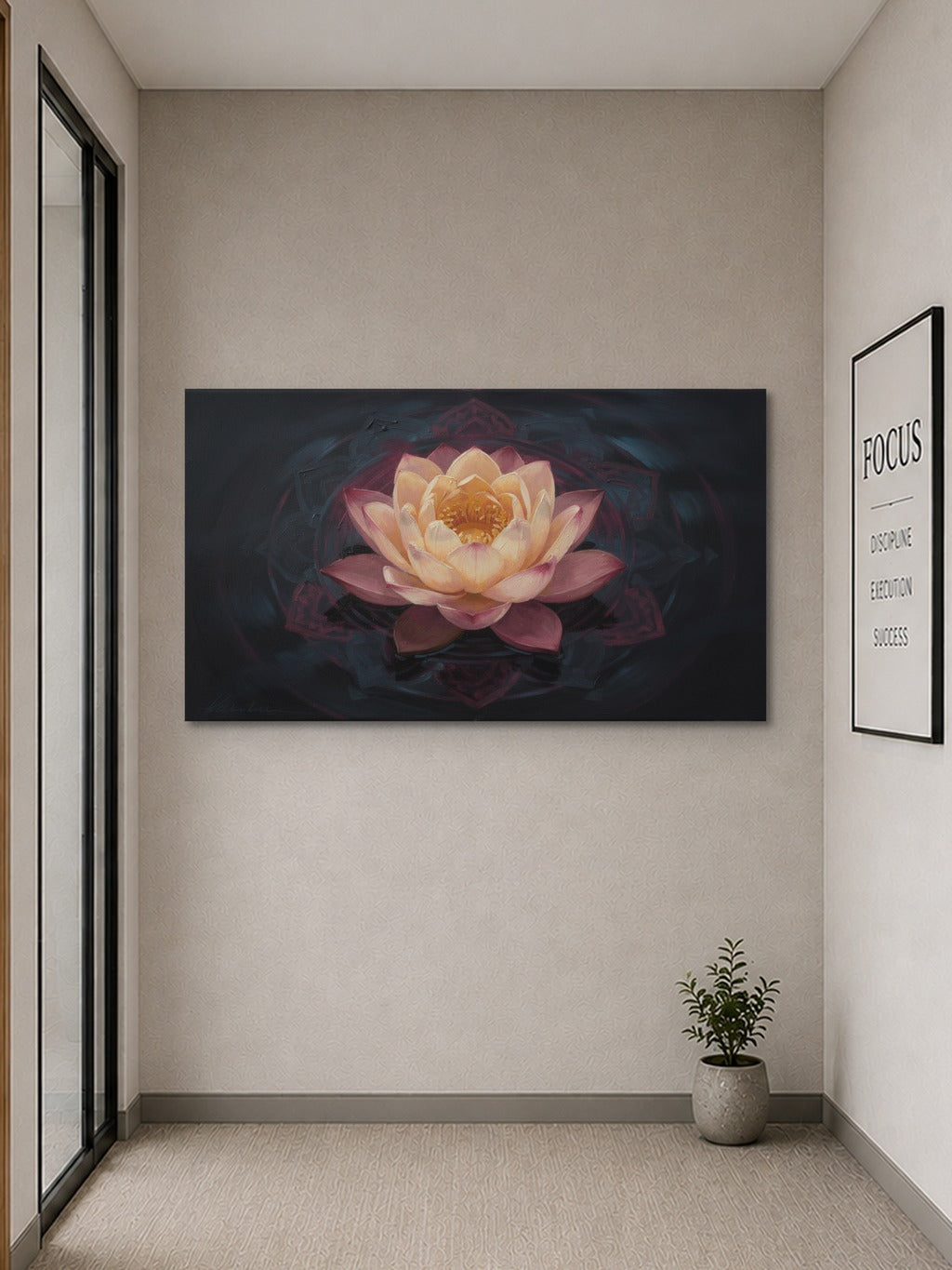 Radiant Lotus Bloom Art Print — room 9