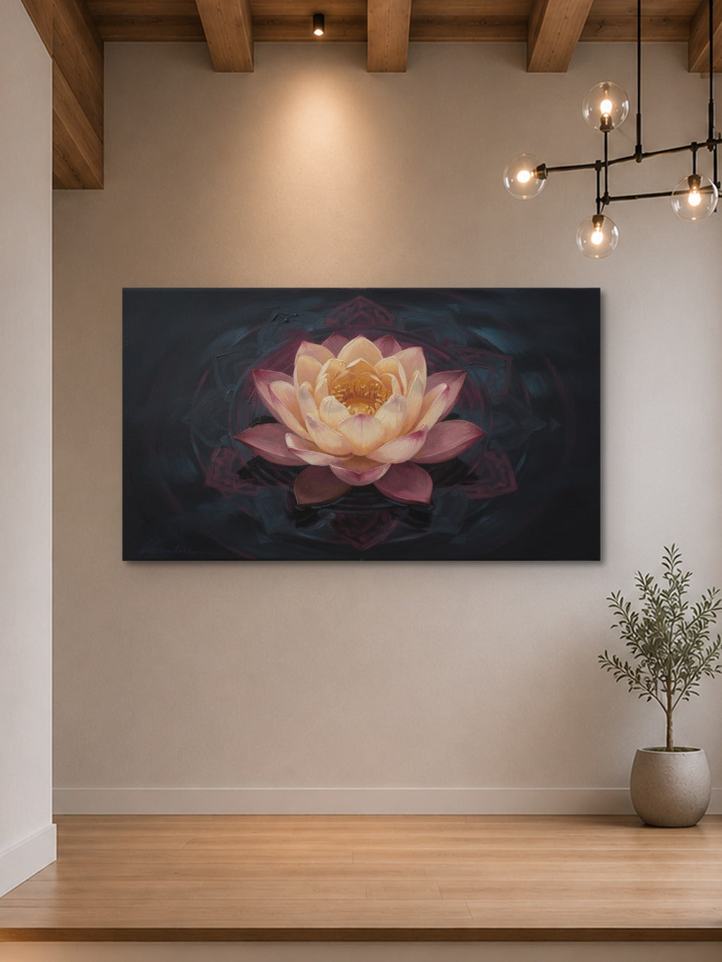 Radiant Lotus Bloom Art Print — room 7