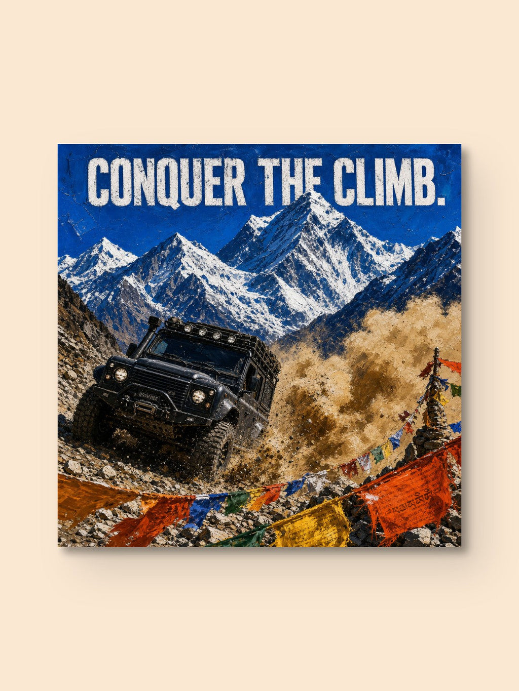 Conquer The Climb — Himalayan 4x4 — canvas