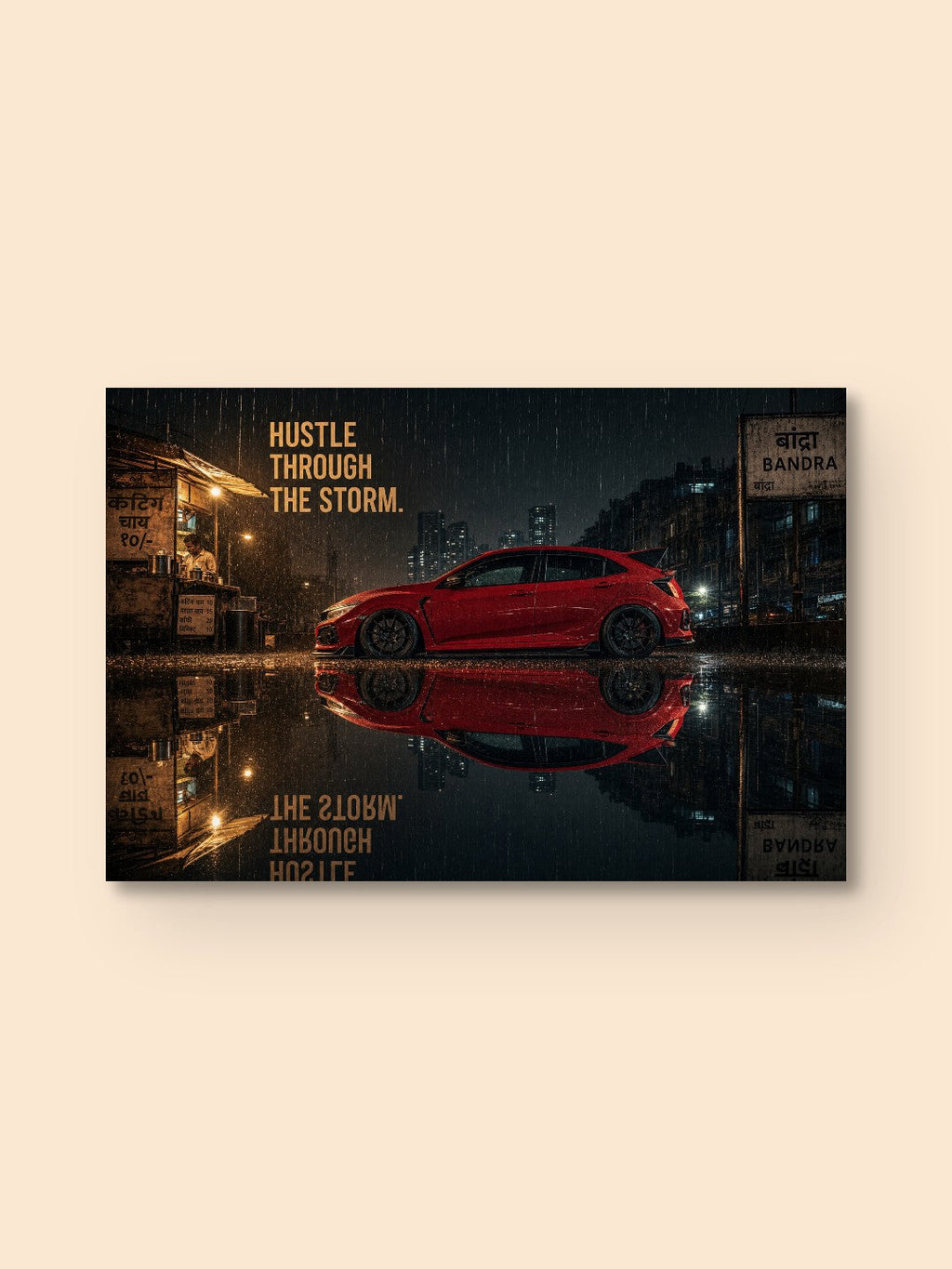 Hustle Through The Storm — canvas