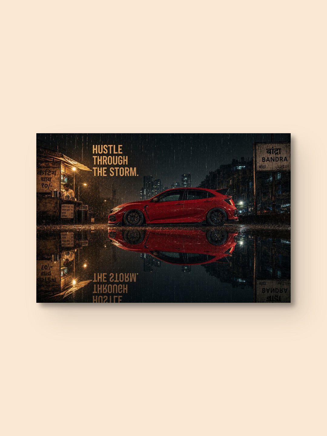 Hustle Through The Storm — canvas