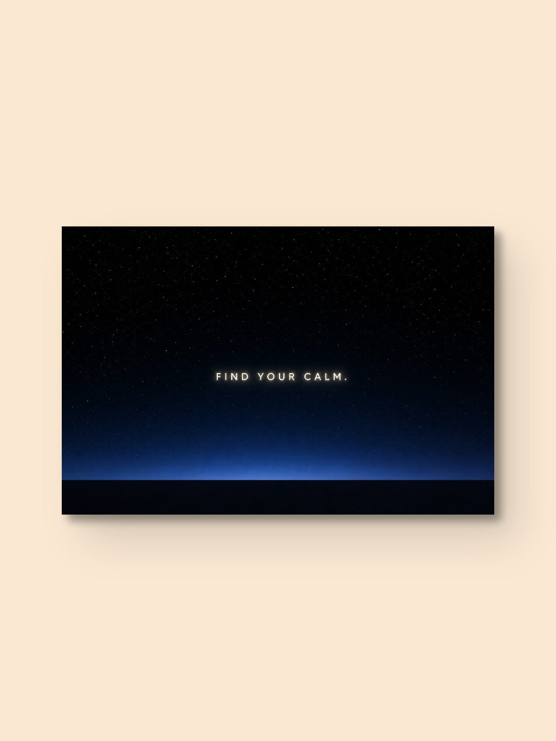 Find Your Calm — Star Print — canvas