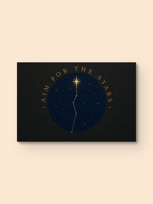 Aim For The Stars Print — canvas