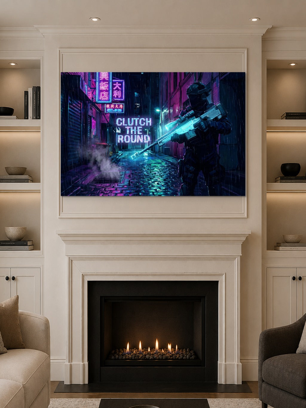 Clutch The Round Neon Art — room 10