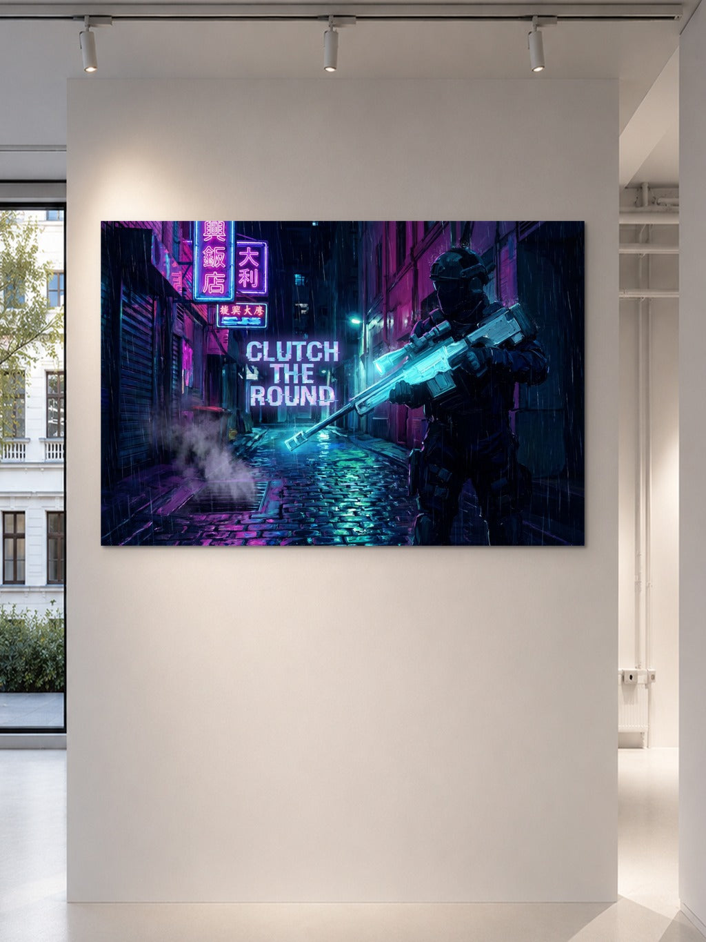 Clutch The Round Neon Art — room 5