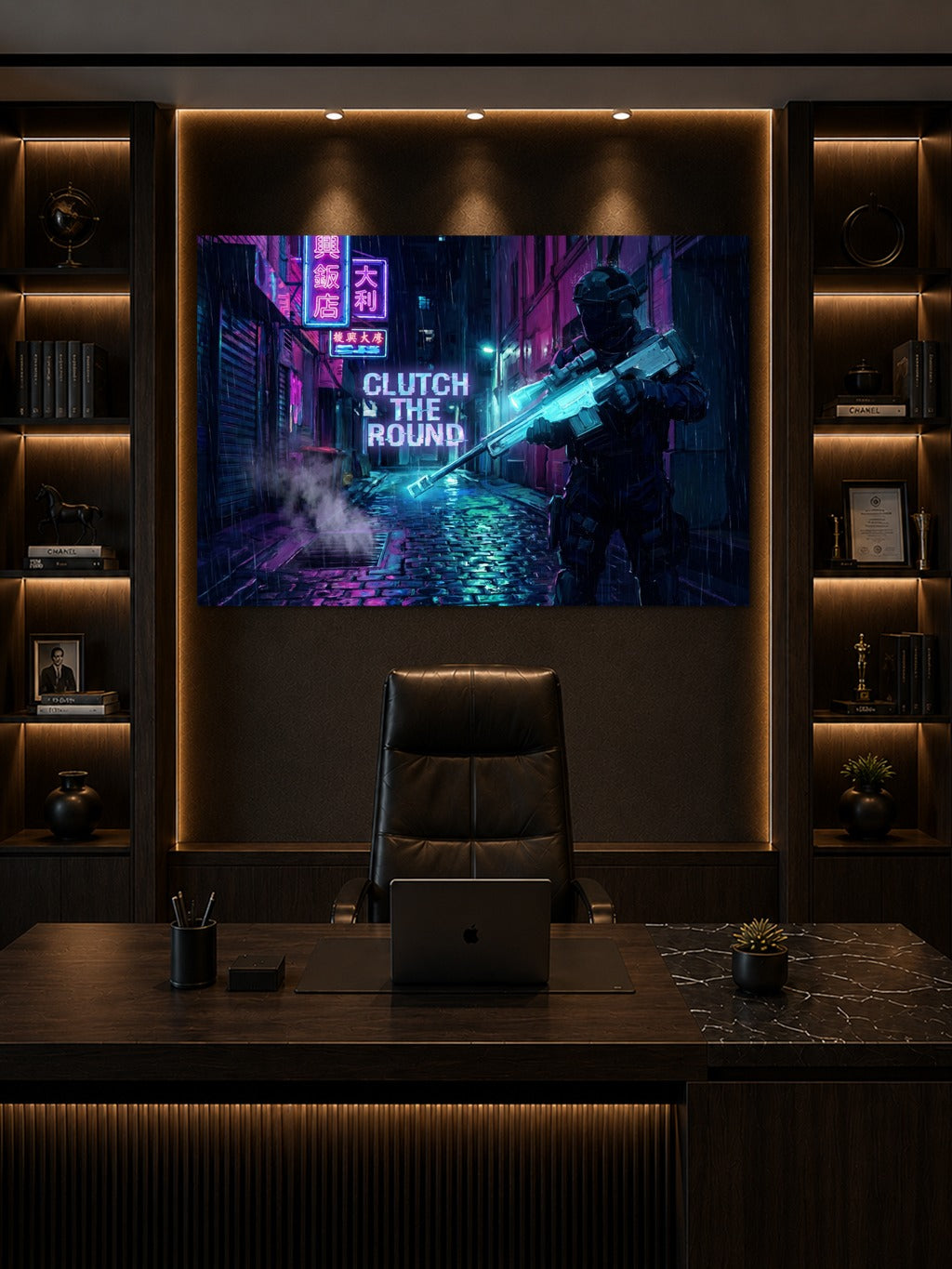 Clutch The Round Neon Art — room 8