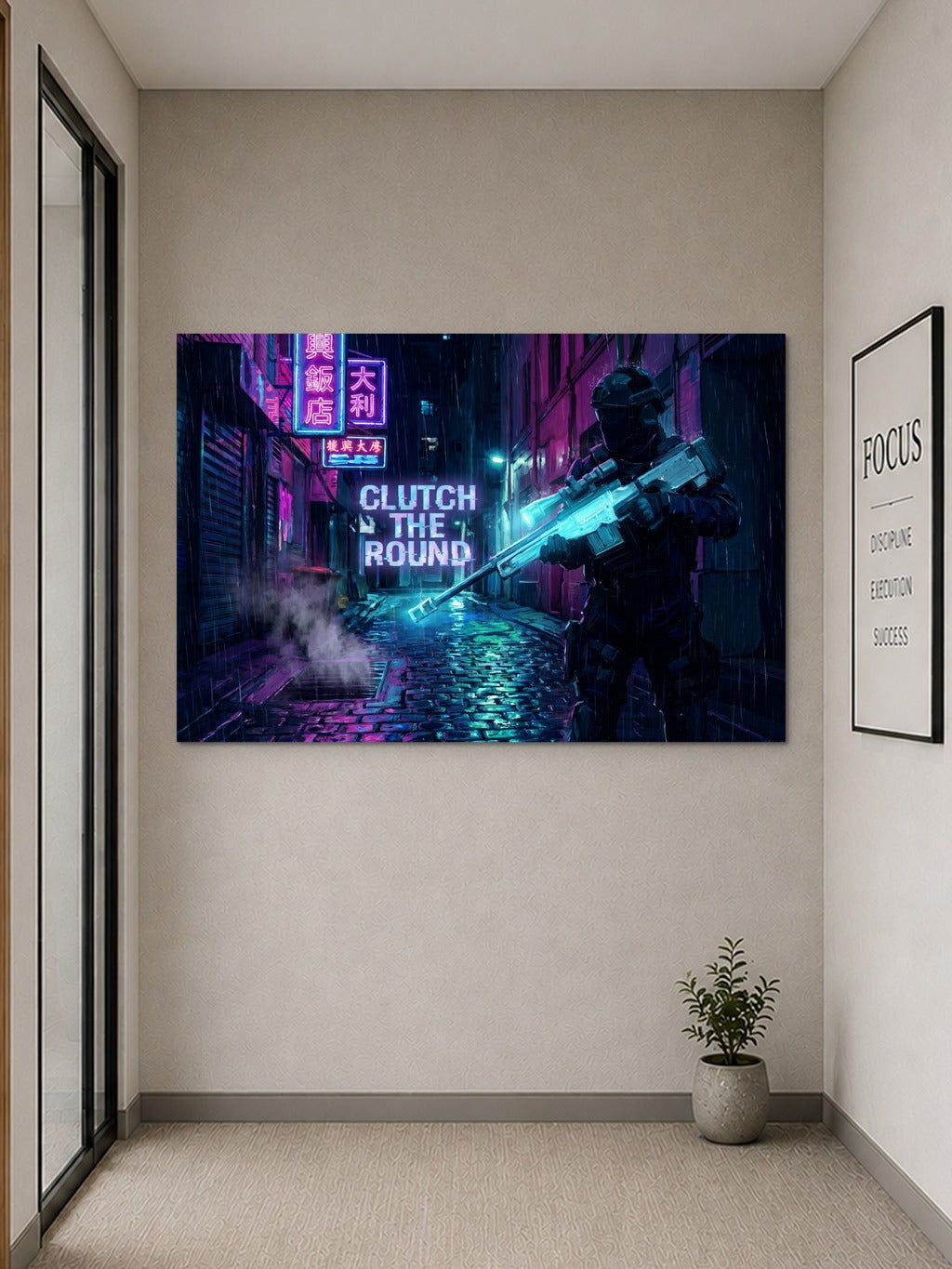 Clutch The Round Neon Art — room 9