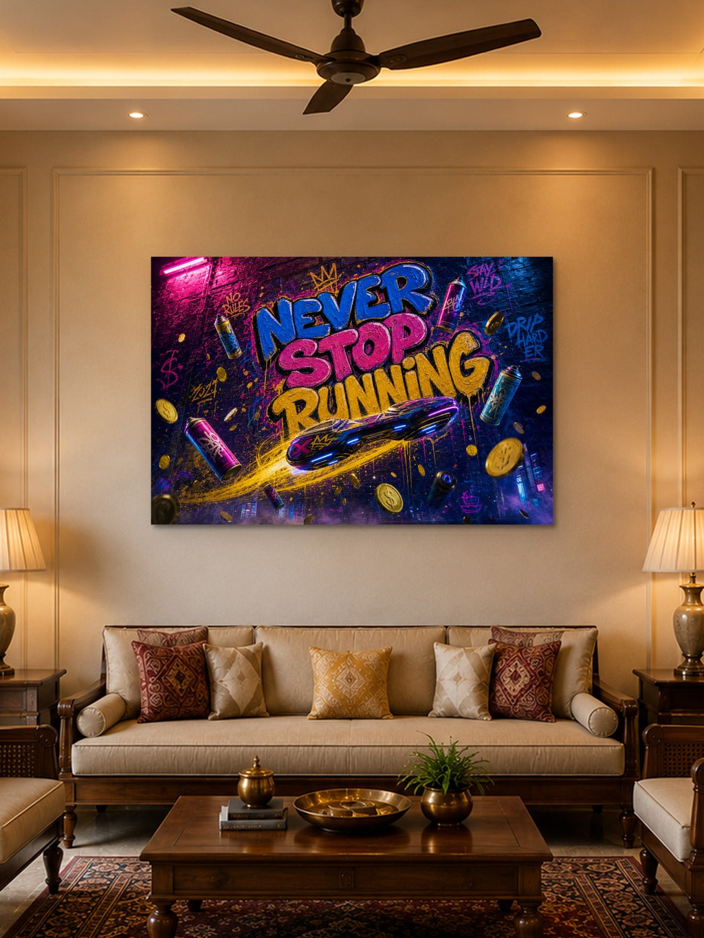 Never Stop Running Urban Art — room 2