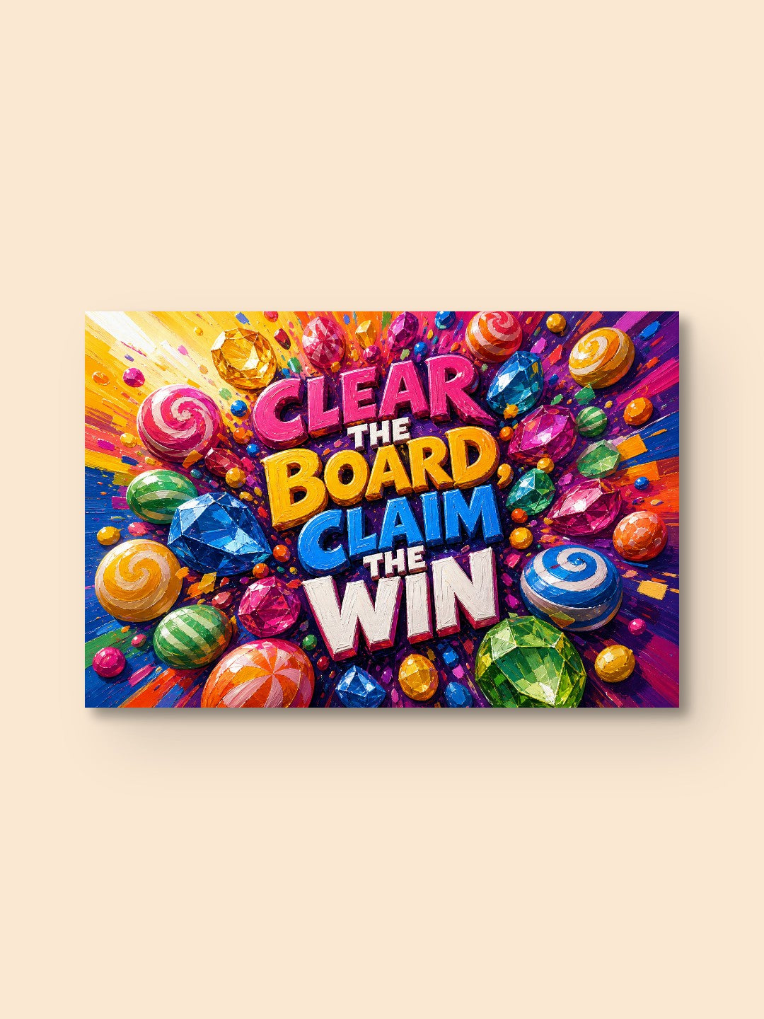 Clear the Board, Claim the Win — canvas