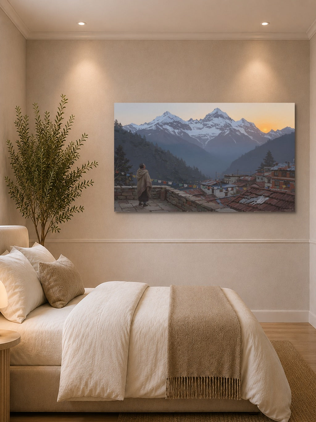 Dhauladhar at Dusk, McLeod Ganj — room 1