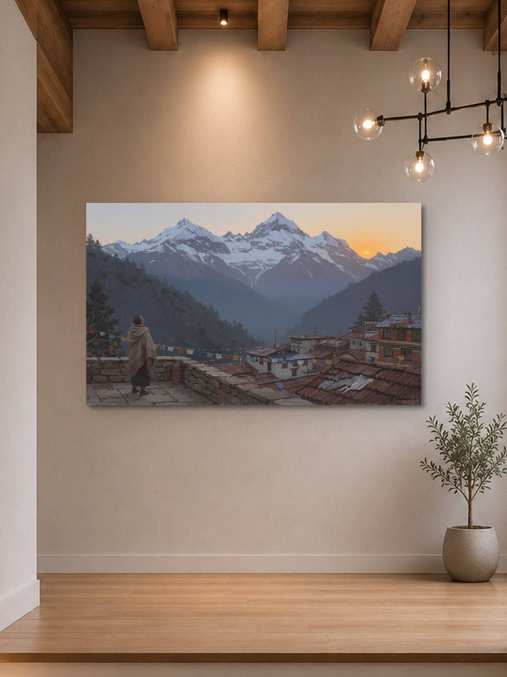 Dhauladhar at Dusk, McLeod Ganj — room 7