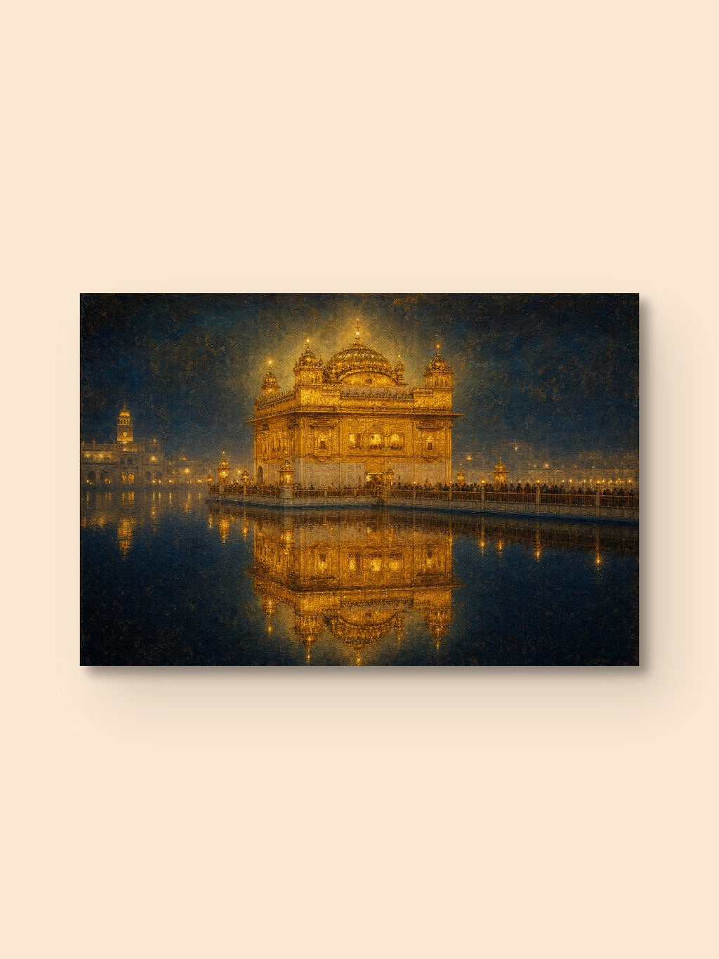 Golden Temple at Blue Hour — canvas