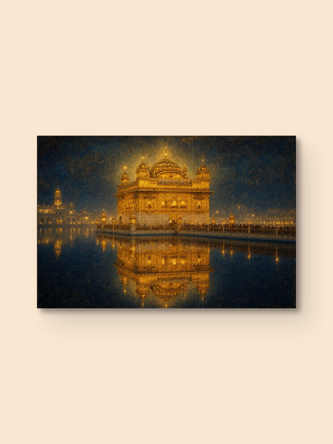 Golden Temple at Blue Hour — canvas