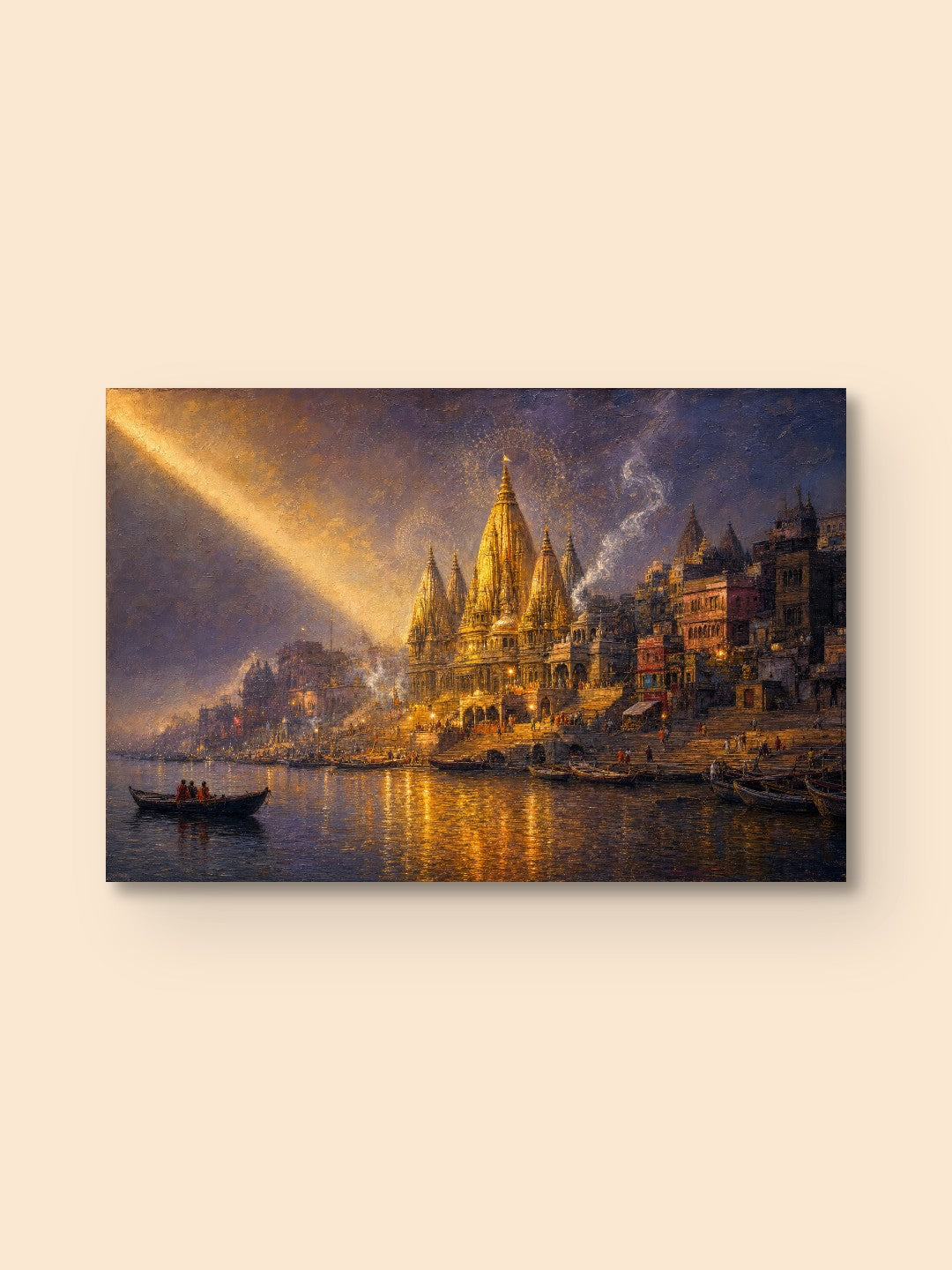 Kashi Vishwanath at Dawn — canvas