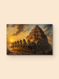 Konark Sun Temple — Vintage Oil — canvas