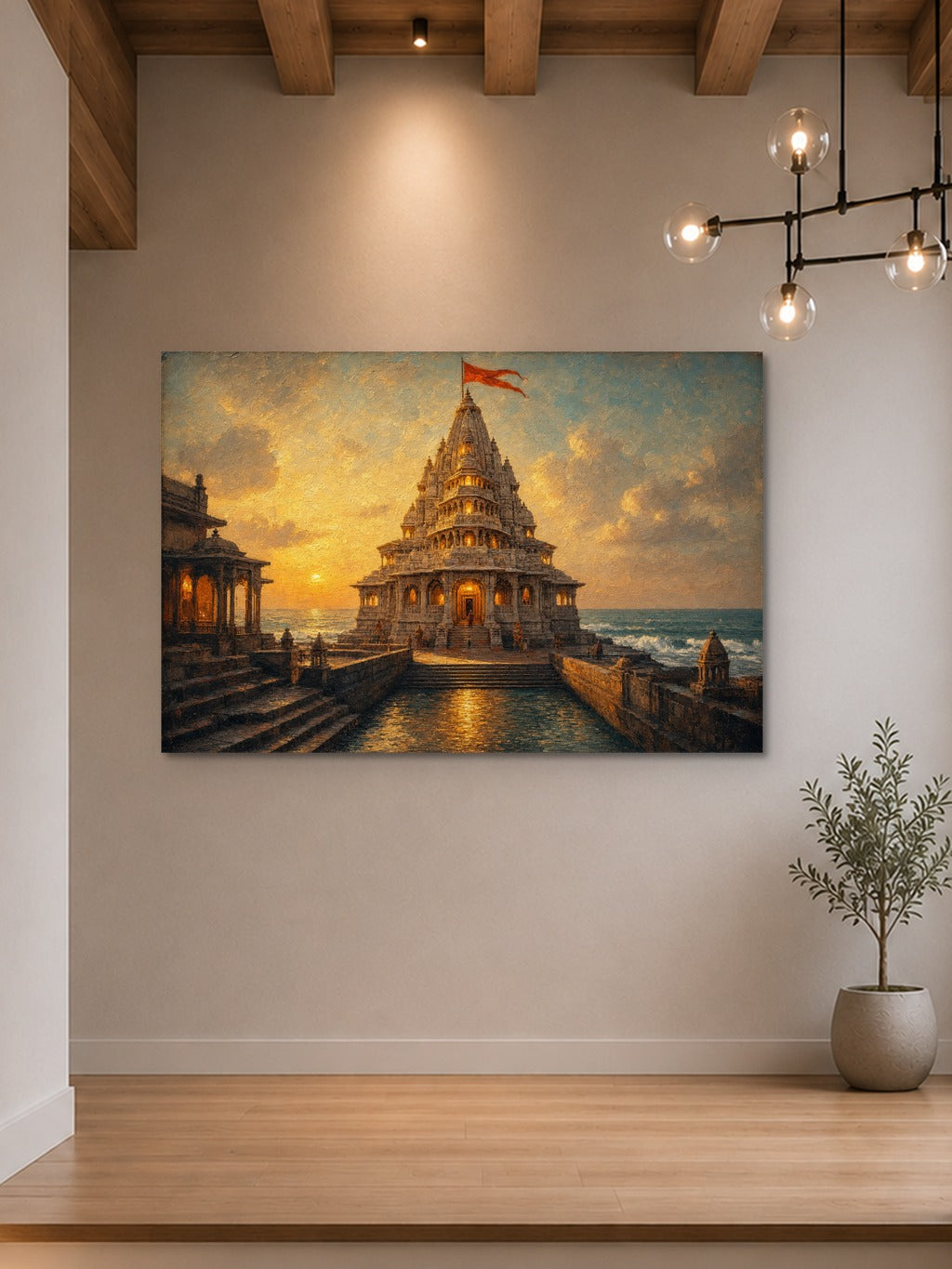 Dwarkadhish at Golden Dusk — room 7