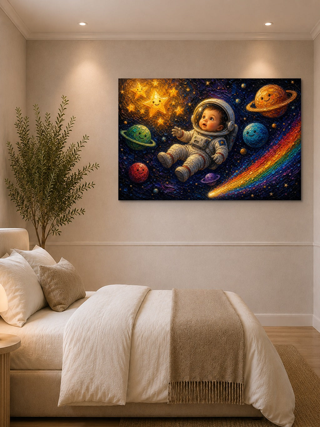 Baby Astronaut Space Print — room 1