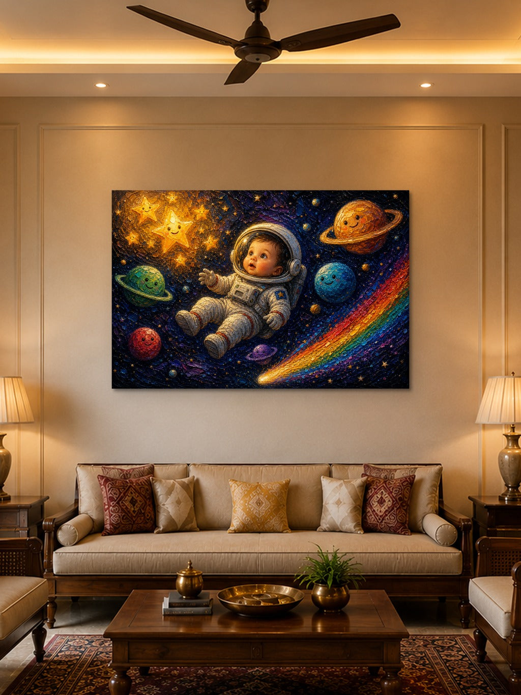 Baby Astronaut Space Print — room 2