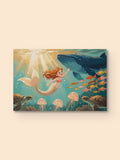 Mermaid's Magical Ocean — canvas