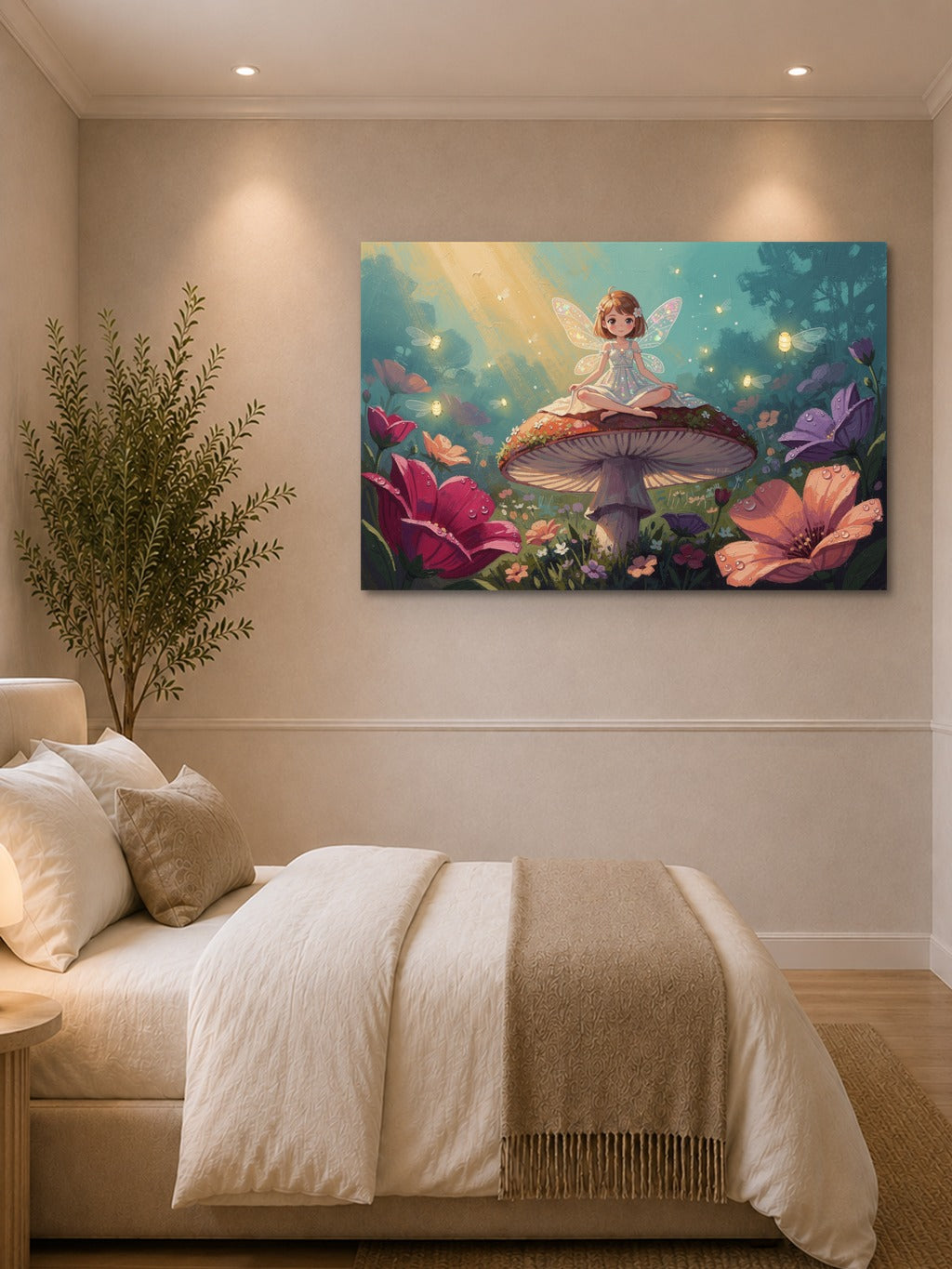Room mockup — Bedroom (landscape)
