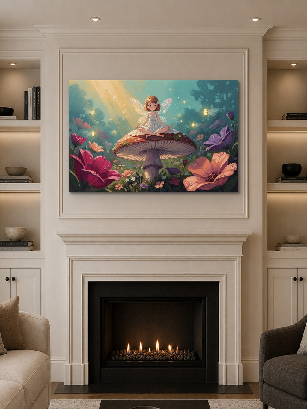 Room mockup — Fire Place (landscape)