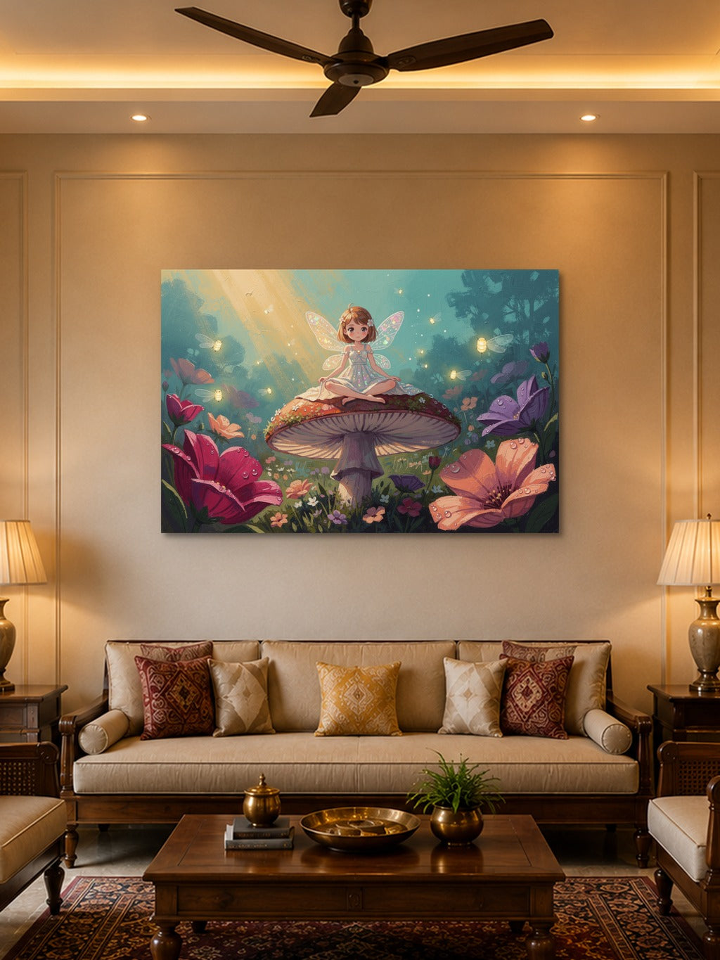 Room mockup — Living Room (landscape)