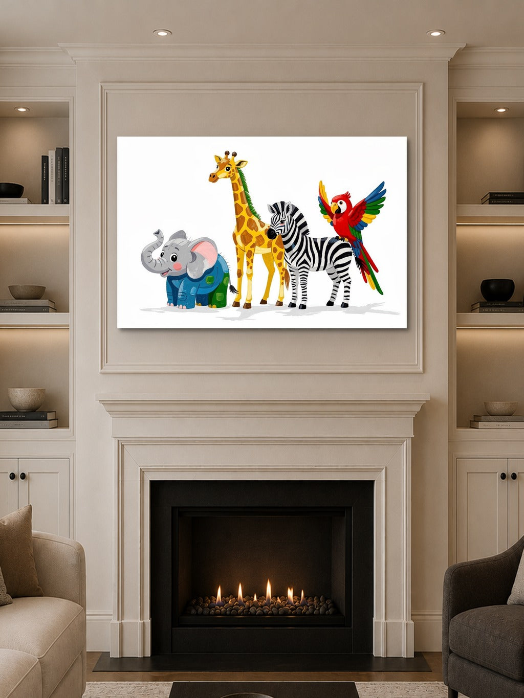 Safari ABC Kids Wall Art — room 10