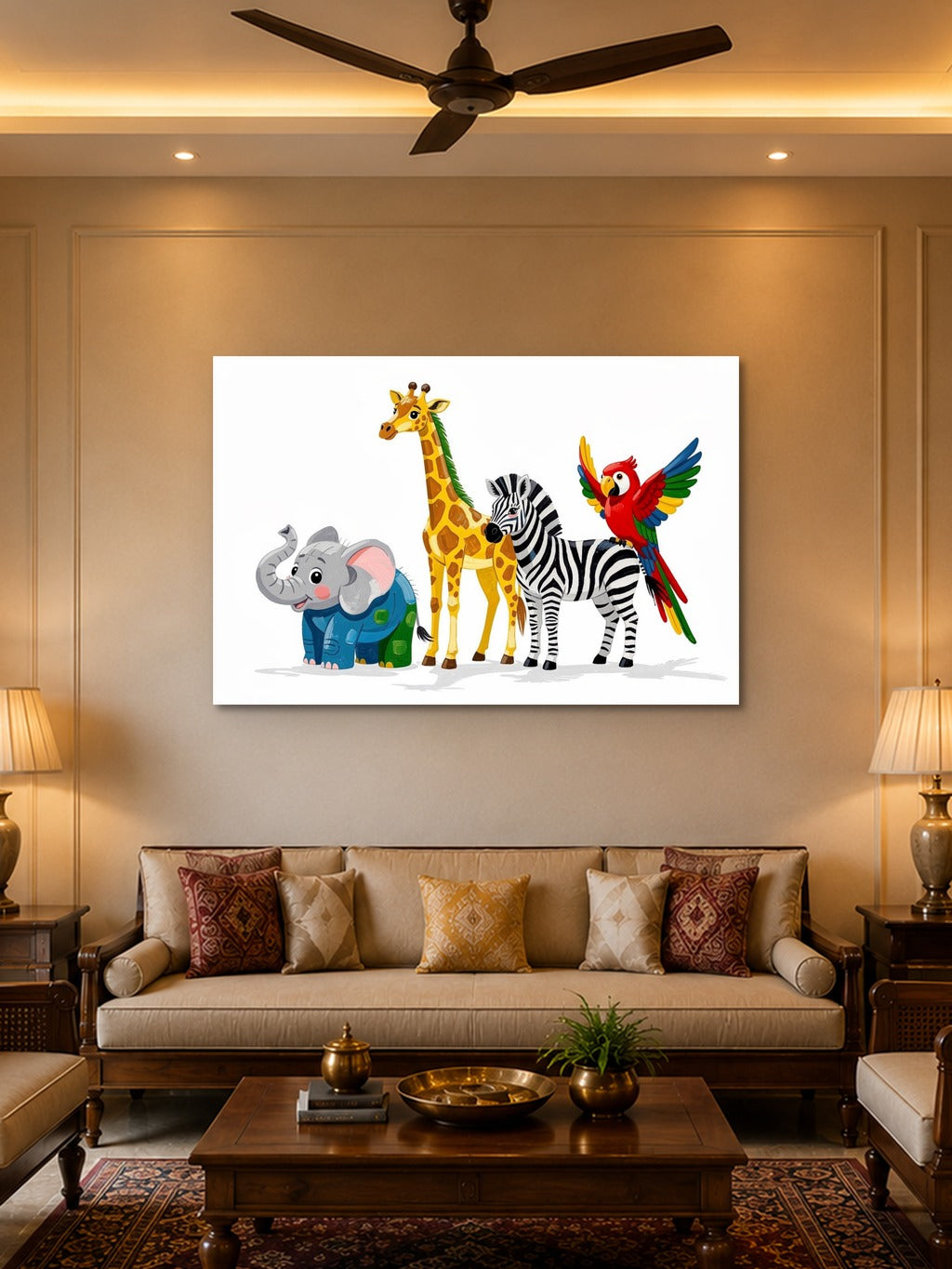 Safari ABC Kids Wall Art — room 2