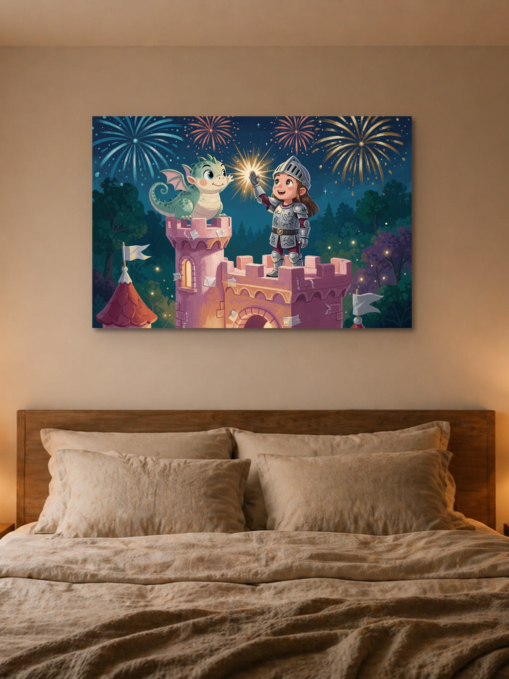 Girl & Dragon Castle Print — room 4