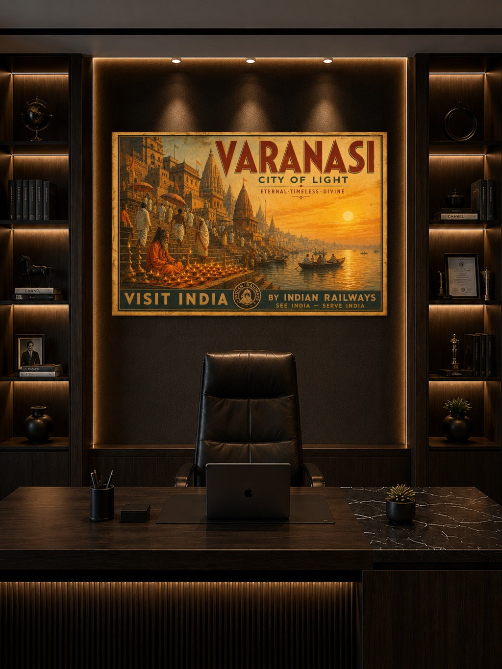 Varanasi Ghats Vintage Print — room 8