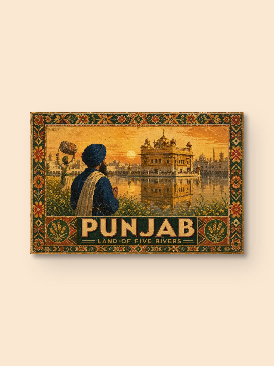 Punjab — Land of Five Rivers — canvas