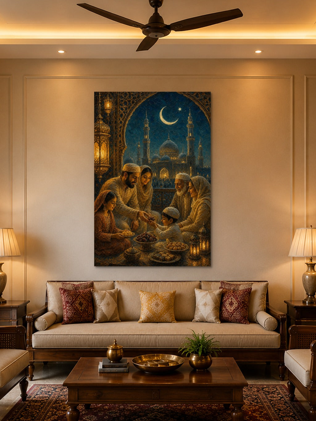 Eid Evening Gold & Teal — room 2
