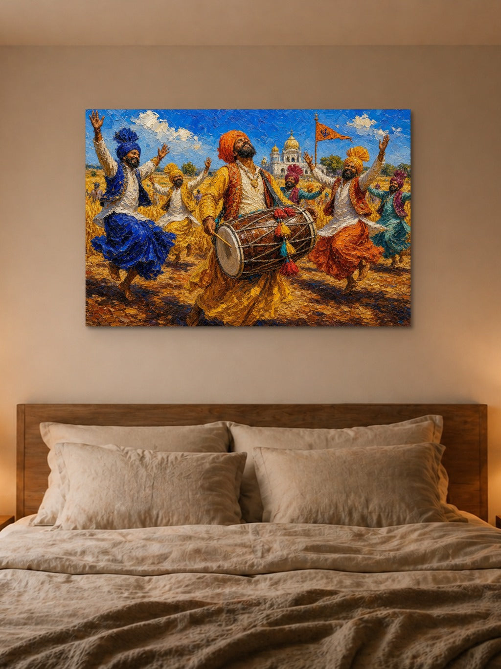 Baisakhi Bhangra Oil Print — room 4