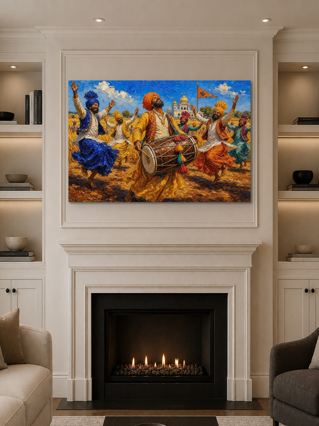 Baisakhi Bhangra Oil Print — room 10