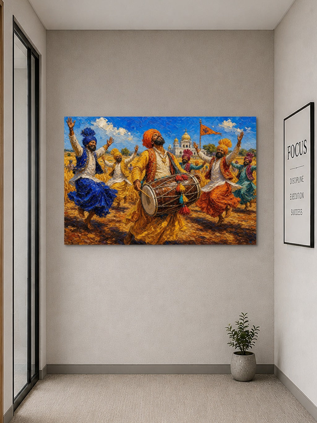 Baisakhi Bhangra Oil Print — room 9