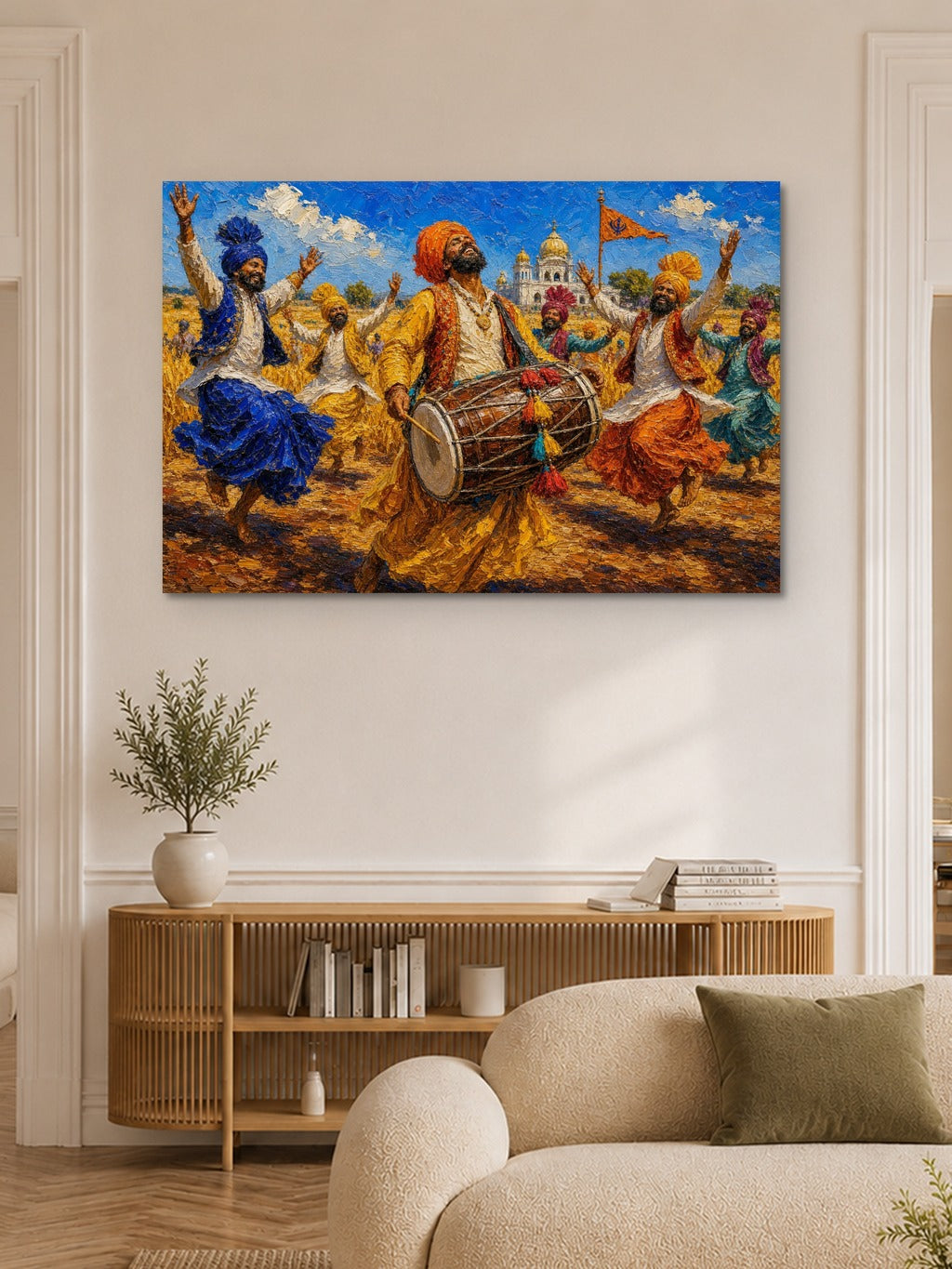 Baisakhi Bhangra Oil Print — room 6